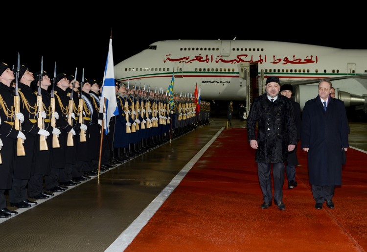 Arrivée à Moscou de Sa Majesté le Roi Mohammed VI